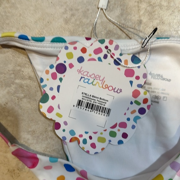 NWT! Infamous Swim x Kasey Rainbows Stella Cheeky Bikini Bottoms L Swim - Picture 3 of 10